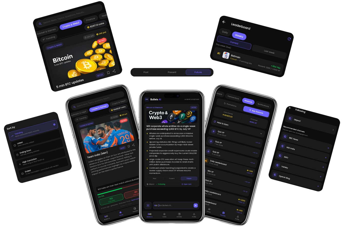 GK Pool app screens